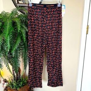 Brand New Calvin Klein Sleep Pants Flame Resistant Stretch Waist Pajama Bottom